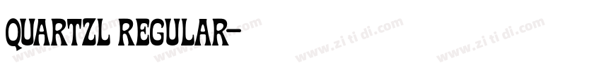 QuartzL Regular字体转换 QuartzL Regular字体转换